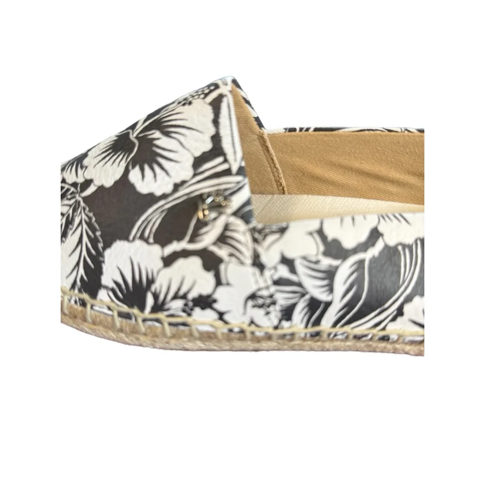 Lauren Ralph Lauren Floral Espadrilles Black Canvas